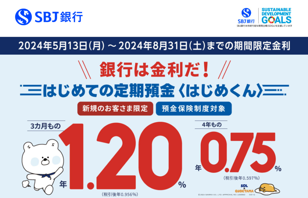 ネット銀行・定期預金の金利