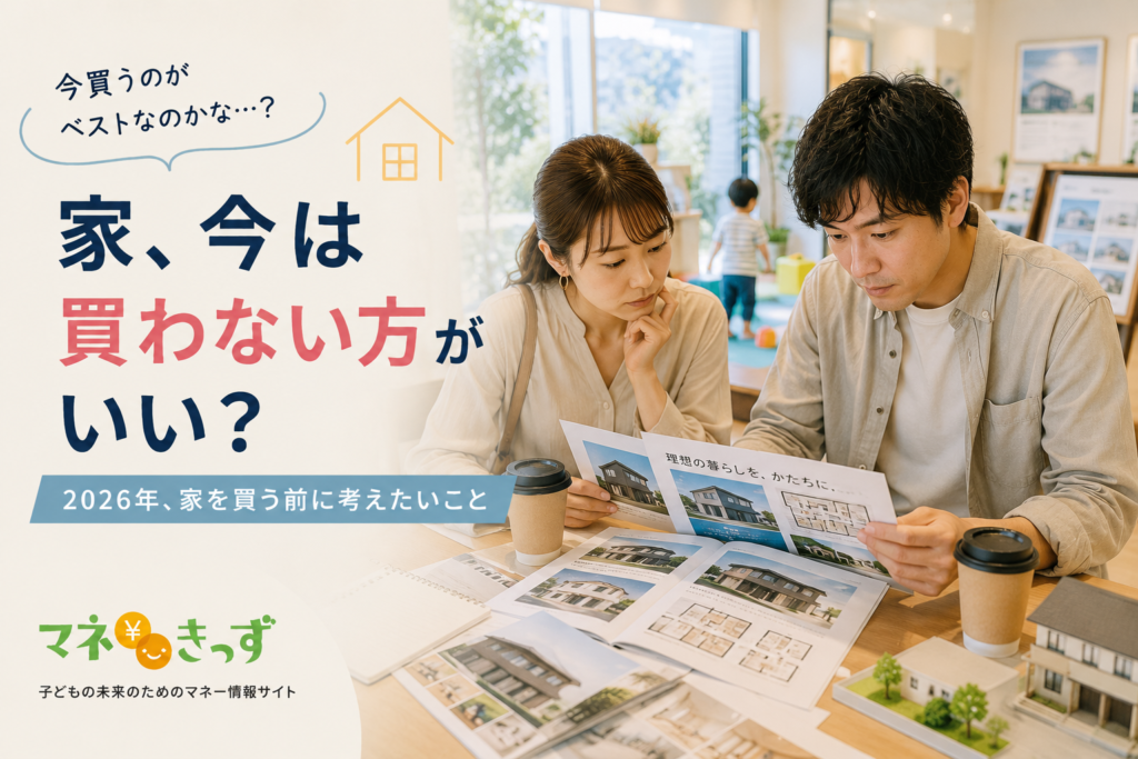 住宅購入を迷う夫婦と判断基準を示したアイキャッチ画像